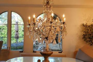 Chandelier Installation in Bell Canyon