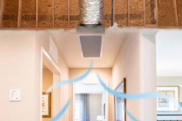 Whole house fan Installation Hallway installation Quiet cool QC  